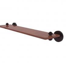 Allied Brass SB-1-22-IRW-ABZ - South Beach Collection 22 Inch Solid IPE Ironwood Shelf