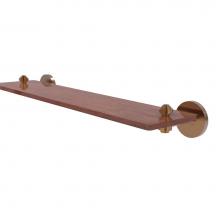 Allied Brass SB-1-22-IRW-BBR - South Beach Collection 22 Inch Solid IPE Ironwood Shelf