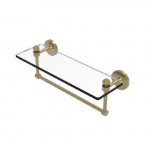 Allied Brass SB-1TB/16-SBR - Southbeach Collection 16 Inch Glass Vanity Shelf with Integrated Towel Bar