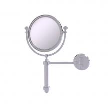 Allied Brass SB-4/4X-SCH - Southbeach Collection Wall Mounted Make-Up Mirror 8 Inch Diameter with 4X Magnification