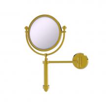 Allied Brass SB-4/5X-PB - Southbeach Collection Wall Mounted Make-Up Mirror 8 Inch Diameter with 5X Magnification