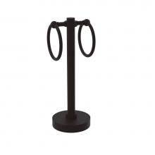 Allied Brass SB-83-ORB - Southbeach Collection Vanity Top 2 Towel Ring Guest Towel Holder
