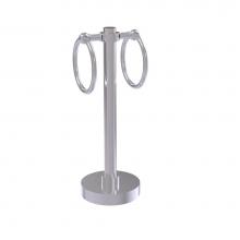Allied Brass SB-83-SCH - Southbeach Collection Vanity Top 2 Towel Ring Guest Towel Holder