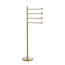 Allied Brass SB-84-SBR - Southbeach Collection Free Standing 4 Pivoting Swing Arm Towel Stand