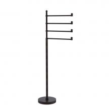 Allied Brass SB-84-VB - Southbeach Collection Free Standing 4 Pivoting Swing Arm Towel Stand