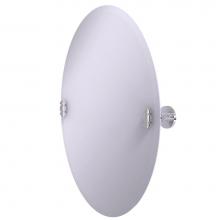 Allied Brass SB-91-PC - Frameless Oval Tilt Mirror with Beveled Edge