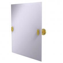 Allied Brass SB-92-PB - Frameless Rectangular Tilt Mirror with Beveled Edge