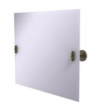 Allied Brass SB-93-ABR - Frameless Landscape Rectangular Tilt Mirror with Beveled Edge