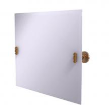 Allied Brass SB-93-BBR - Frameless Landscape Rectangular Tilt Mirror with Beveled Edge