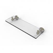 Allied Brass SG-1-16-PNI - Sag Harbor Collection 16 Inch Glass Vanity Shelf with Beveled Edges