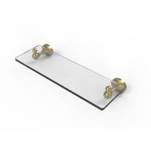 Allied Brass SG-1-16-SBR - Sag Harbor Collection 16 Inch Glass Vanity Shelf with Beveled Edges