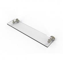 Allied Brass SG-1-22-PNI - Sag Harbor Collection 22 Inch Glass Vanity Shelf with Beveled Edges