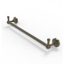 Allied Brass SG-41-24-PEG-ABR - Sag Harbor Collection 24 Inch Towel Bar with Integrated Hooks