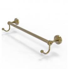 Allied Brass SG-41-30-HK-UNL - Sag Harbor Collection 30 Inch Towel Bar with Integrated Hooks