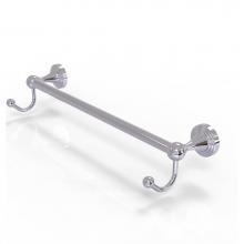Allied Brass SG-41-36-HK-PC - Sag Harbor Collection 36 Inch Towel Bar with Integrated Hooks