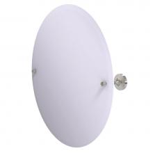 Allied Brass SG-90-SN - Sag Harbor Collection Frameless Round Tilt Mirror with Beveled Edge
