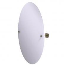 Allied Brass SG-91-ABR - Sag Harbor Collection Frameless Oval Tilt Mirror with Beveled Edge