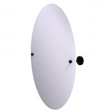 Allied Brass SG-91-BKM - Sag Harbor Collection Frameless Oval Tilt Mirror with Beveled Edge