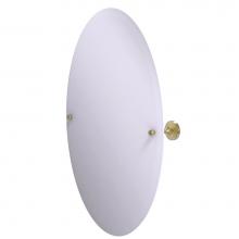 Allied Brass SG-91-SBR - Sag Harbor Collection Frameless Oval Tilt Mirror with Beveled Edge