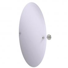 Allied Brass SG-91-SN - Sag Harbor Collection Frameless Oval Tilt Mirror with Beveled Edge