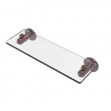 Allied Brass SH-1/16-CA - Soho Collection 16 Inch Glass Vanity Shelf with Beveled Edges
