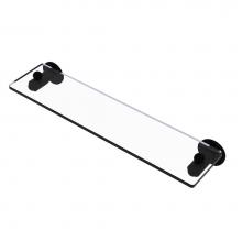 Allied Brass SH-1/22-BKM - Soho Collection 22 Inch Glass Vanity Shelf with Beveled Edges