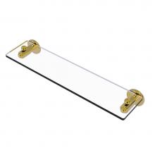 Allied Brass SH-1/22-PB - Soho Collection 22 Inch Glass Vanity Shelf with Beveled Edges