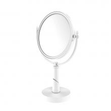 Allied Brass SH-4/2X-WHM - Soho Collection 8 Inch Vanity Top Make-Up Mirror 2X Magnification