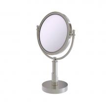 Allied Brass SH-4/5X-SN - Soho Collection 8 Inch Vanity Top Make-Up Mirror 5X Magnification