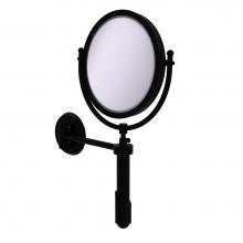 Allied Brass SHM-8/2X-BKM - Soho Collection Wall Mounted Make-Up Mirror 8 Inch Diameter with 2X Magnification