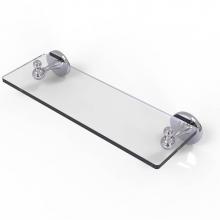 Allied Brass SL-1-16-PC - Shadwell Collection 16 Inch Glass Vanity Shelf with Beveled Edges