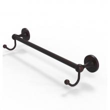 Allied Brass SL-41-24-HK-VB - Shadwell Collection 24 Inch Towel Bar with Integrated Hooks