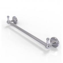 Allied Brass SL-41-24-PEG-PC - Shadwell Collection 24 Inch Towel Bar with Integrated Hooks