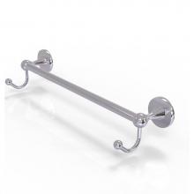 Allied Brass SL-41-36-HK-PC - Shadwell Collection 36 Inch Towel Bar with Integrated Hooks