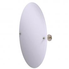 Allied Brass SL-91-PEW - Shadwell Collection Frameless Oval Tilt Mirror with Beveled Edge
