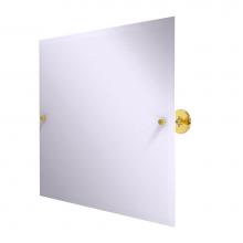 Allied Brass SL-93-PB - Shadwell Collection Frameless Landscape Rectangular Tilt Mirror with Beveled Edge