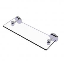 Allied Brass TA-1/16-PC - Tango Collection 16 Inch Glass Vanity Shelf with Beveled Edges