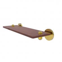 Allied Brass TA-1-16-IRW-PB - Tango Collection 16 Inch Solid IPE Ironwood Shelf