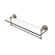 Allied Brass TA-1TB/22-PEW - Tango Collection 22 Inch Glass Vanity Shelf with Integrated Towel Bar