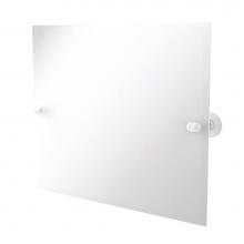 Allied Brass TA-93-WHM - Frameless Landscape Rectangular Tilt Mirror with Beveled Edge