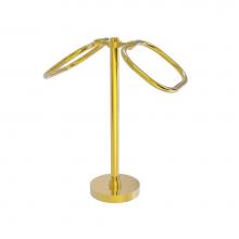 Allied Brass TB-20G-PB - Two Ring Oval Guest Towel Holder