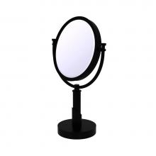 Allied Brass TR-4/4X-BKM - Tribecca Collection 8 Inch Vanity Top Make-Up Mirror 4X Magnification