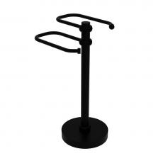 Allied Brass TS-15T-BKM - Free Standing Two Arm Guest Towel Holder