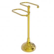 Allied Brass TS-16-PB - Free Standing Two Arm Guest Towel Holder