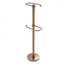 Allied Brass TS-26D-BBR - Free Standing Two Roll Toilet Tissue Stand
