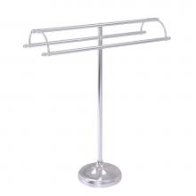 Allied Brass TS-30-SCH - Free Standing Double Arm Towel Holder