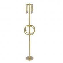 Allied Brass TS-40D-SBR - Towel Stand with 4 Integrated Towel Rings
