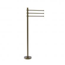 Allied Brass TS-45D-ABR - Towel Stand with 3 Pivoting 12 Inch Arms