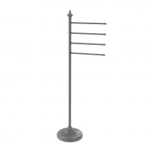 Allied Brass TS-4L-GYM - Floor Standing 4 Pivoting Swing Arm Towel Holder