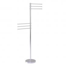 Allied Brass TS-50D-SCH - Towel Stand with 6 Pivoting 12 Inch Arms